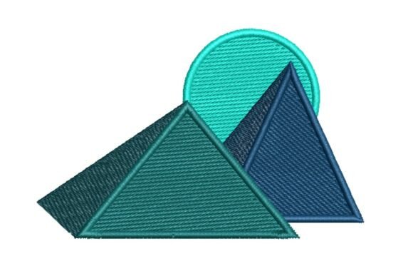 Abstract Mountains: A Modern Embroidery Design for Nature Lovers