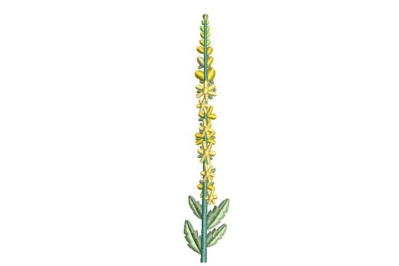 Agrimony Wildflower: A Seasonal Embroidery Design for Holiday Crafting