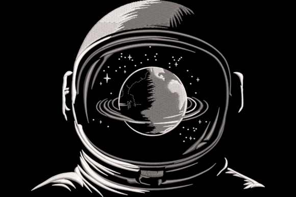 Astronaut Reflection Embroidery Design Review