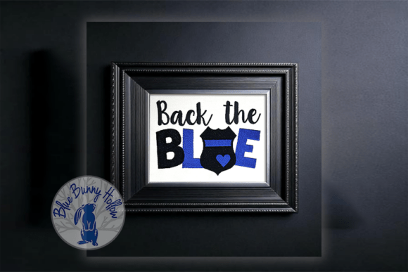 Back the Blue: A Seasonal Embroidery Design for Holiday and Workwear