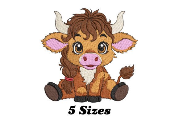 Funny Highland Cow Embroidery Design Review