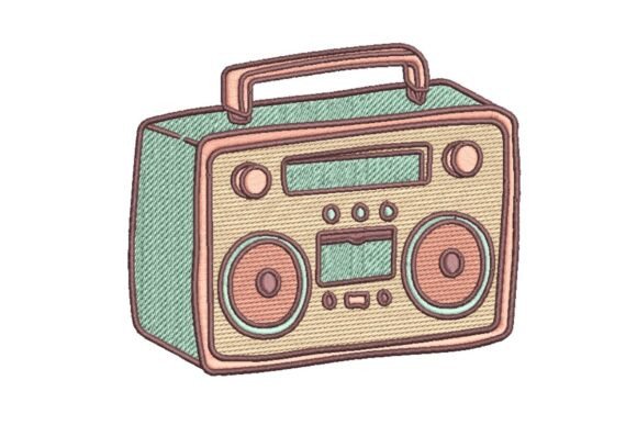 Groove Machine: Retro Boombox Design for Craft Sellers