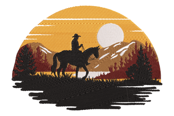 h1Horse Rider Sunset Embroidery Design Review for Business Use/h1