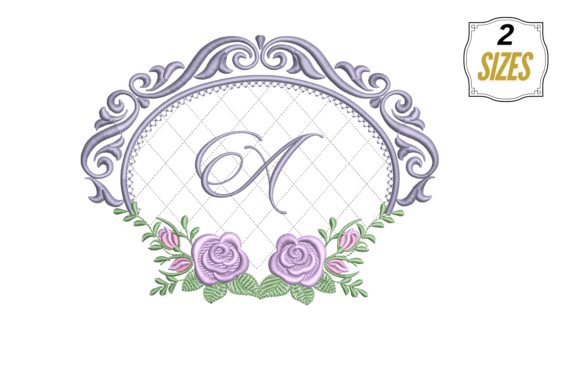 Letter a in Beautiful Template: A Seasonal Monogram Worth Stitching