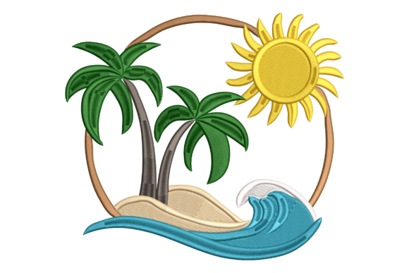 Tropical Beach Embroidery Design Review