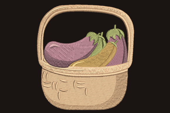 Vegetable Basket Embroidery Design Review for Etsy Sellers